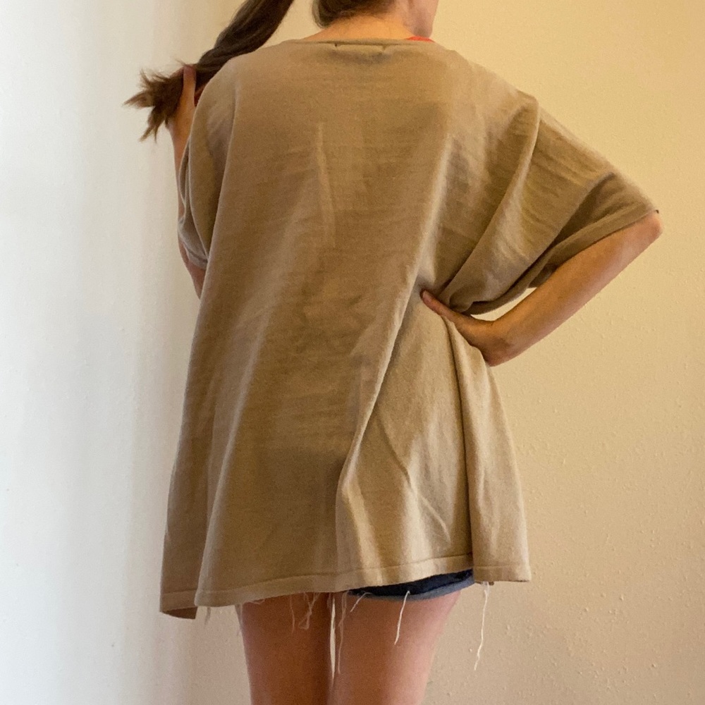 Tan Fall Poncho - Picture 5 of 5